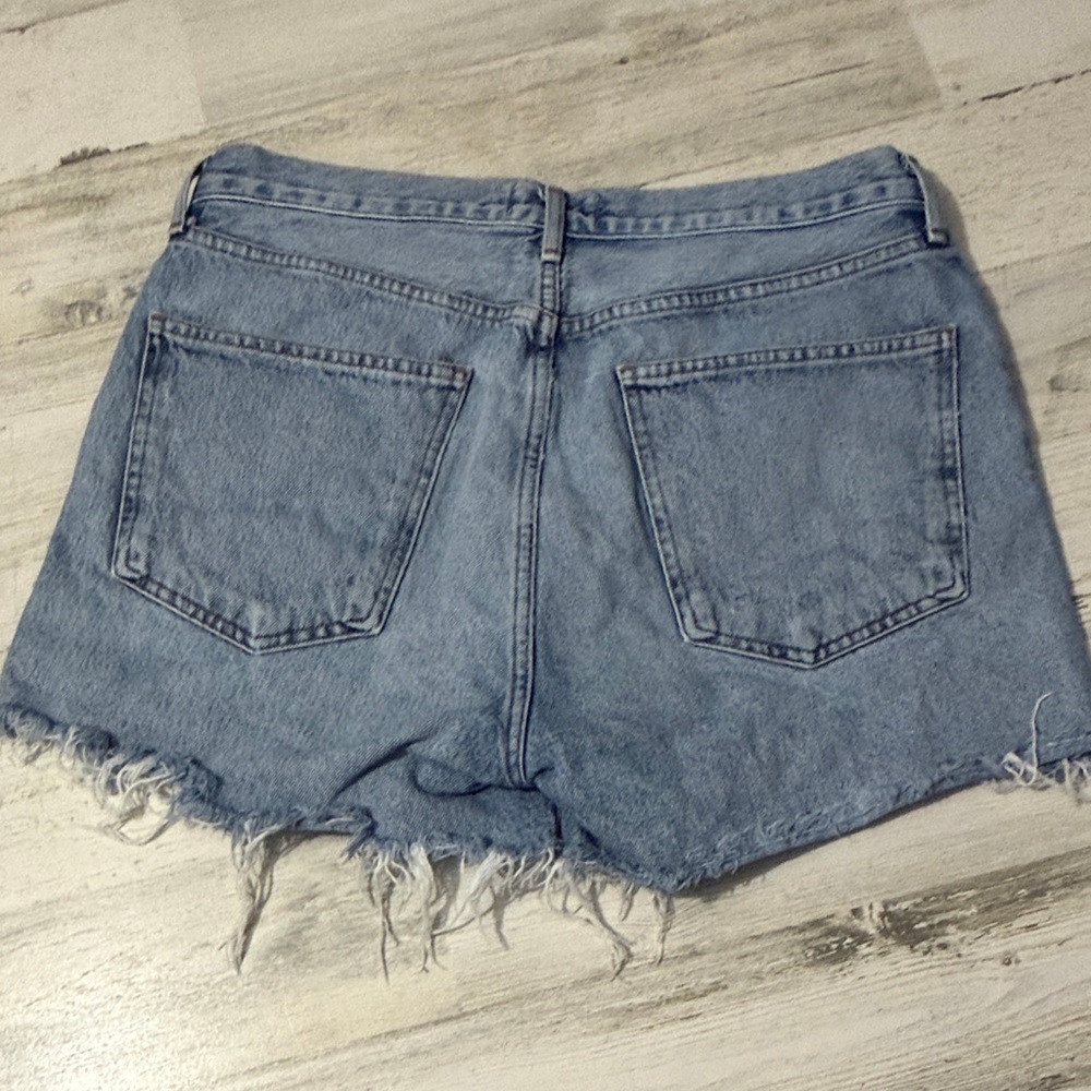 Agolde Rumi Frayed Hem Jean Shorts Button Fly Size 29 - Picture 4 of 10